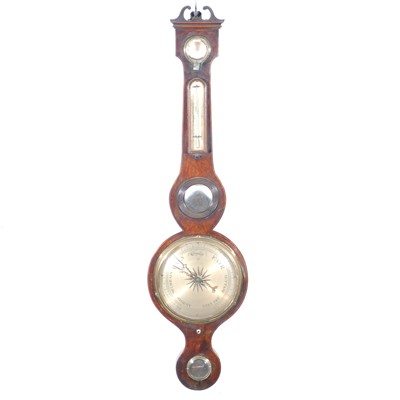 Lot 458 - Victorian mahogany barometer