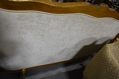 Lot 604 - A French canapé, and a matching bed frame