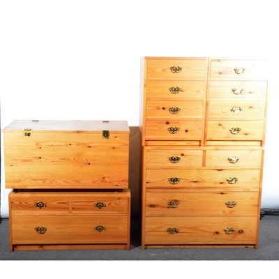 Lot 506 - A suite of modern pine furniture