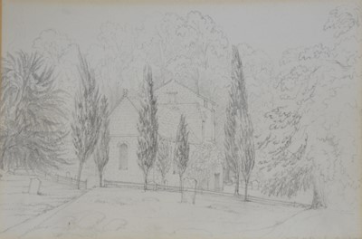 Lot 413 - Edward Jennings, Country Church, and three other drawings