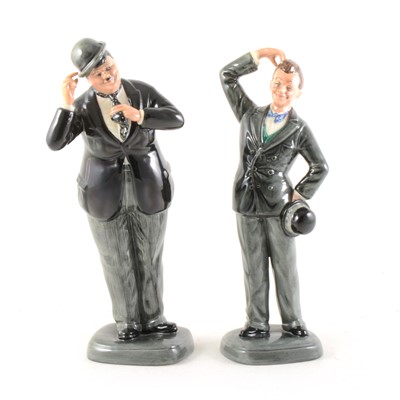 Lot 83 - Royal Doulton "Stan Laurel" and "Oliver Hardy", limited edition figures.