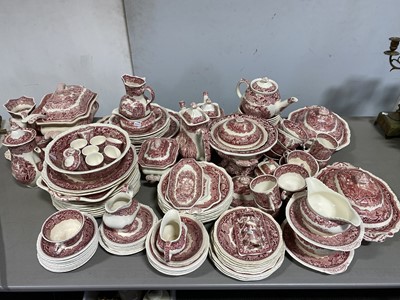 Lot 11 - Masons Pink Chartreuse pottery