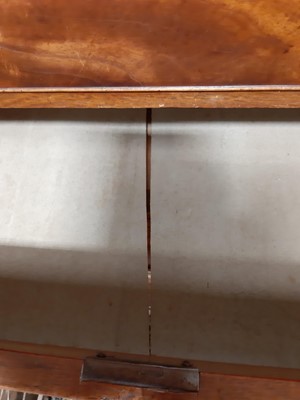 Lot 159 - A Georgian mahogany chest of drawers, adapted