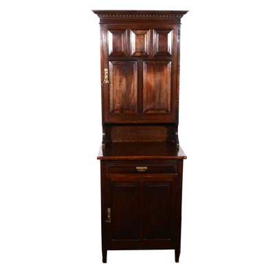 Lot 161 - A stained wood cabinet, perhaps a dispensary cabinet