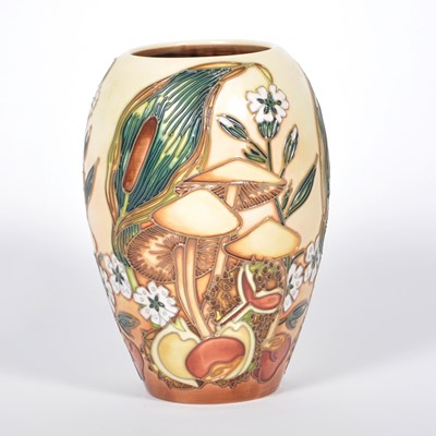 Lot 551 - A Moorcroft Pottery vase, ' Underwood' designed by Debbie Hancock for Macintyre