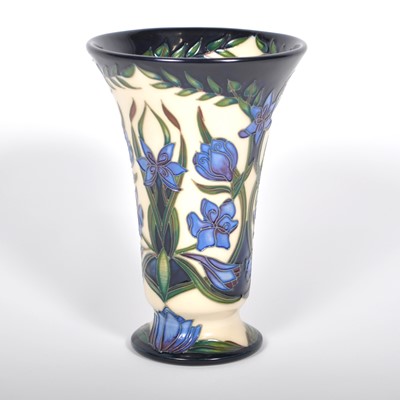 Lot 588 - A Moorcroft Pottery vase, 'Kaffir Lily' designed by Shirley Hayes