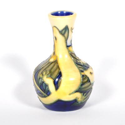 Lot 591 - A Moorcroft Pottery trial vase, 'Rarotonga Lizard'