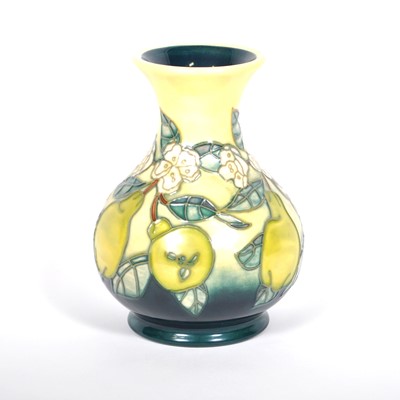 Lot 59 - A Moorcroft Pottery vase, 'Pears' designed by Debbie Hancock
