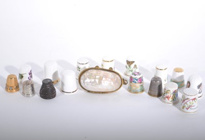 Lot 33 - A small collection of Royal Worcester and other thimbles