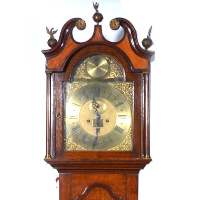 Lot 433A - Oak longcase clock