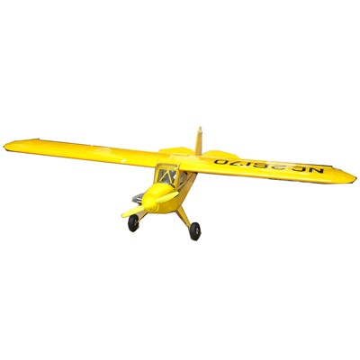 Lot 148 - PIPER CUB model in yellow 72" span with...