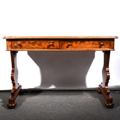 Lot 629 - A Victorian mahogany washstand, moulded edge,...