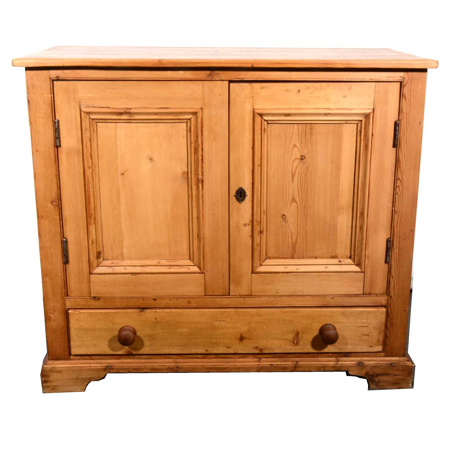 Lot 517 - A reclaimed pine television cabinet