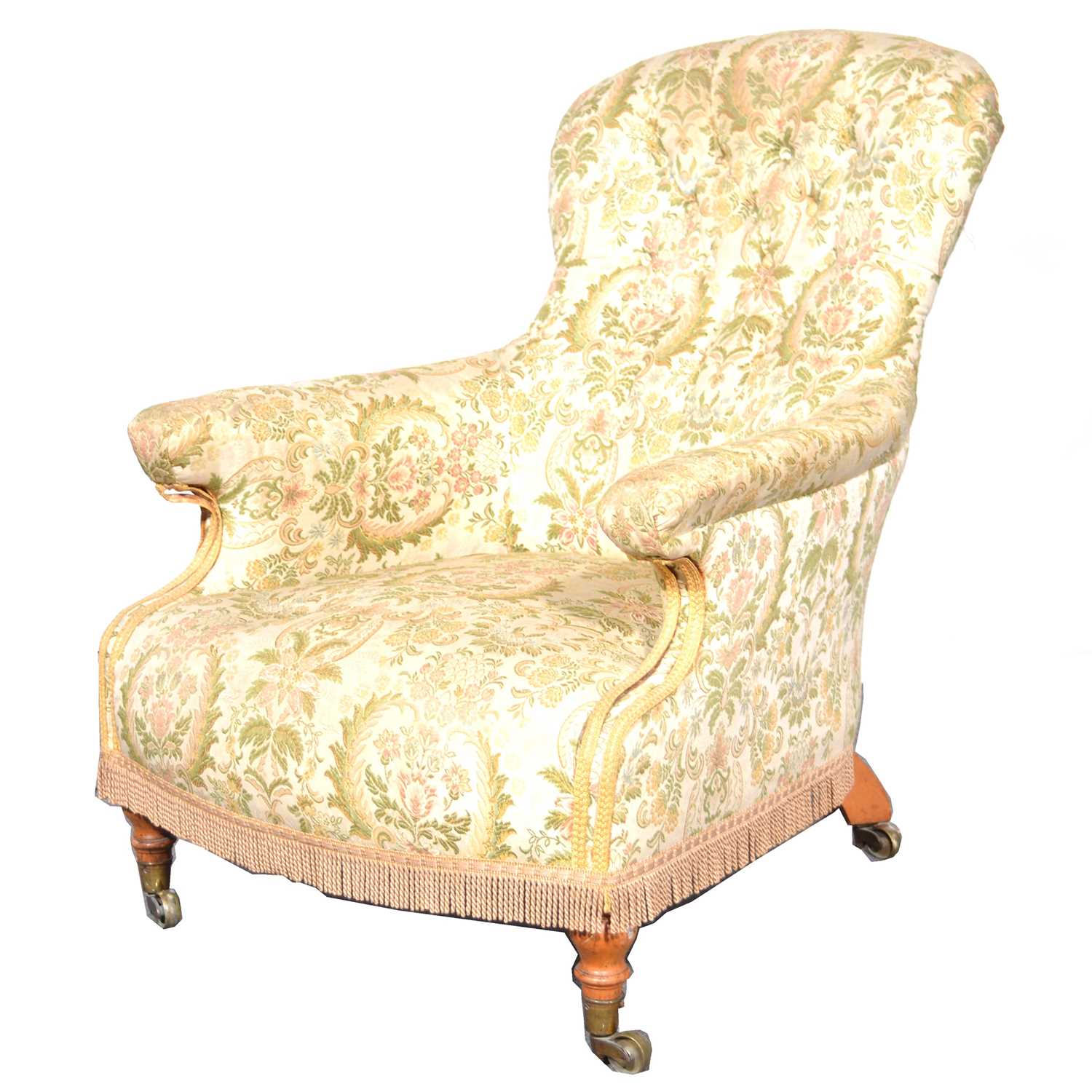 Lot 479 - Victorian easy chair.