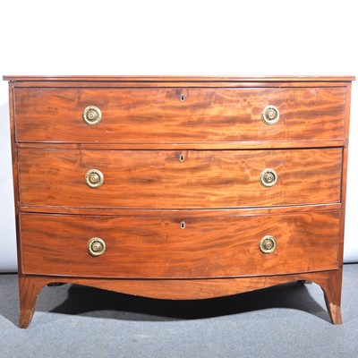 Lot 418 - Victorian mahogany bowfront chest of drawers