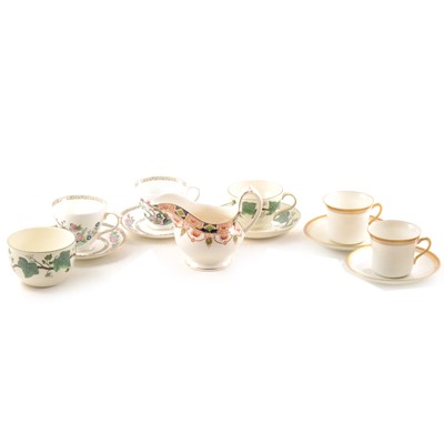 Lot 103 - Two boxes of assorted tea and dinner ware, including Wedgwood 'Napoleon Ivy' pattern