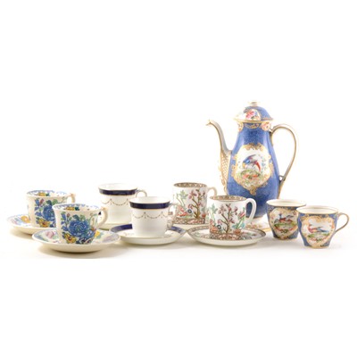 Lot 15 - Assorted part coffee services, including Doulton, Limoges, Tuscan China