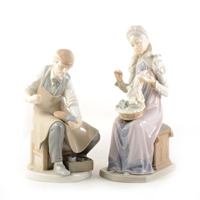 Lot 46 - Two large Lladro figures