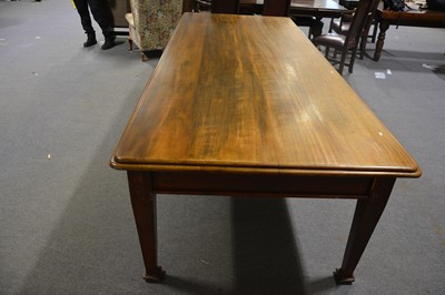 Lot 77 - A large mahogany factory table.