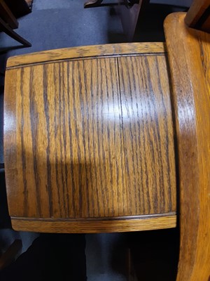 Lot 127 - An Edwardian oak rolltop desk, by Lebus.