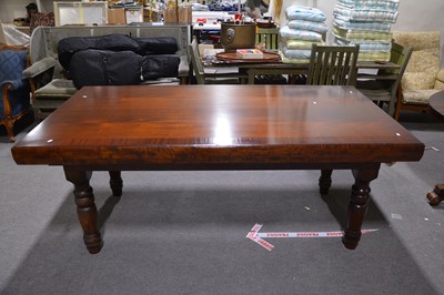 Lot 425 - A modern mahogany dining / snooker table
