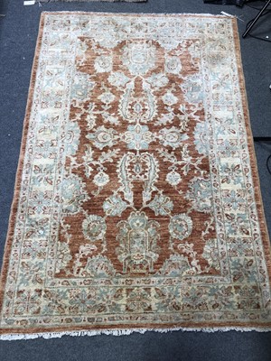 Lot 641 - A small Persian pattern rug