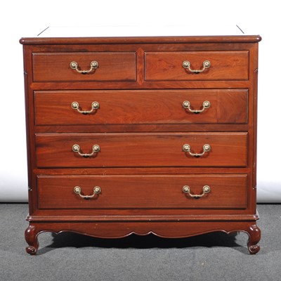 Lot 527 - A Far Eastern hardwood chest of drawers