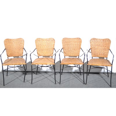 Lot 524 - Set of four Contemporary conservatory chairs