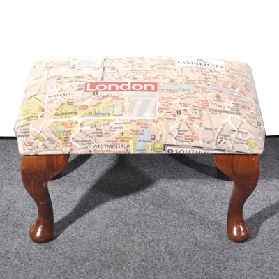 Lot 456 - Contemporary stained beechwood footstool