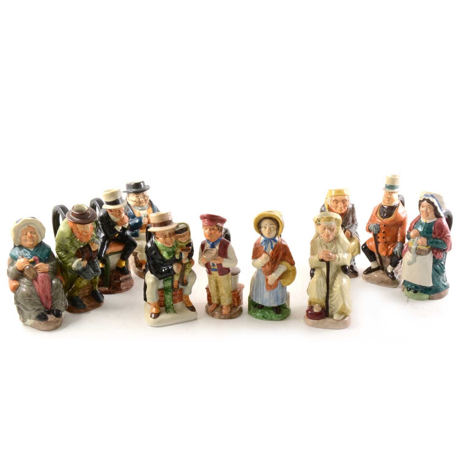 Lot 84 - Eleven jugs from The Charles Dickens Toby Jug Collection, by Wood & Sons