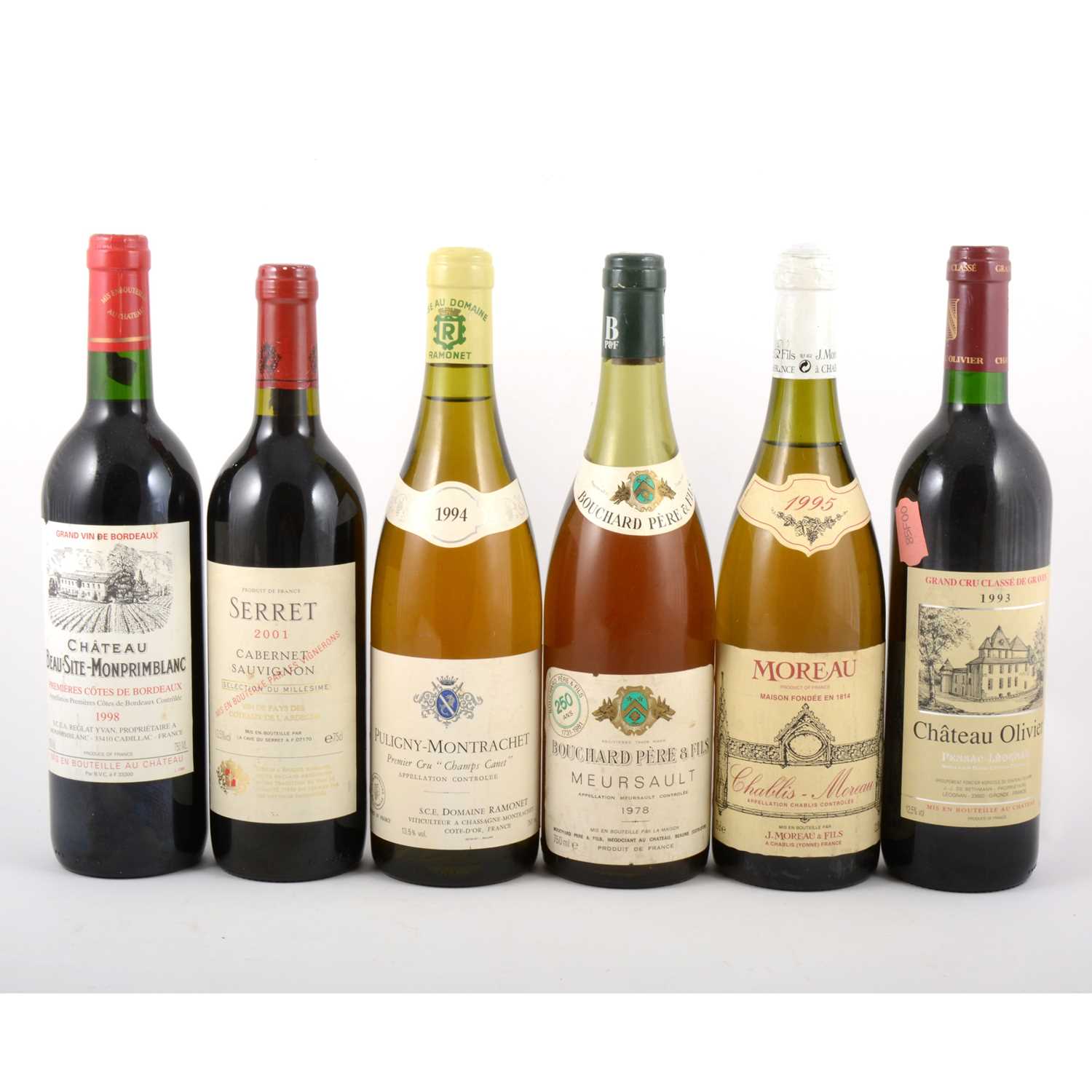 Lot 294 Nine bottles of assorted French table wines