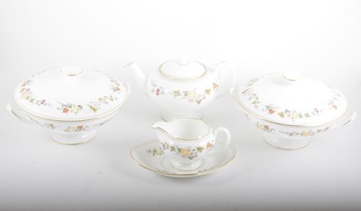 Lot 115 - A Wedgwood bone china table service, Mirabelle pattern.
