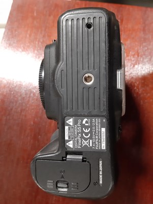Lot 168 - Three digital SLR cameras; including Fujifilm...