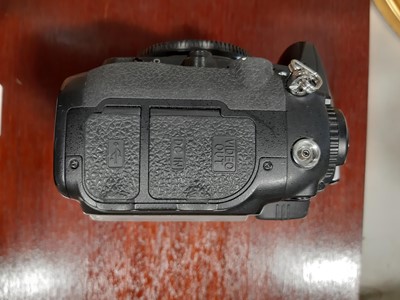 Lot 168 - Three digital SLR cameras; including Fujifilm...