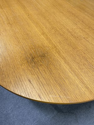 Lot 651 - A Norwegian teak drop-leaf dining table, designed by Bendt Winge