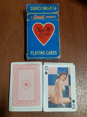 Lot 133 - Two Chad Valley 'Services Set', and a number of boxed vintage card games, in a dominoes box