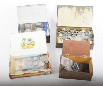 Lot 153 - A collection of coins and paper money, loose and in albums, British and Worldwide.