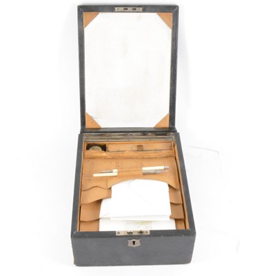 Lot 137 - A lady's leather bound travelling stationery case.