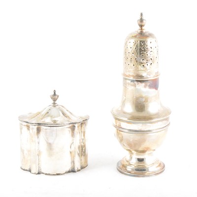 Lot 290 - Victorian silver sugar caster