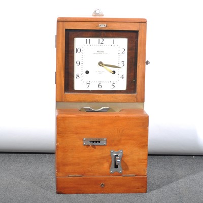 Lot 200 - A hardwood cased Time Recorder