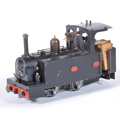Lot 11 - A 16mm scale / O gauge live steam locomotive; a converted Mamod body to Salam River class type locomotive