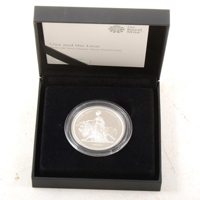 Lot 410A - A Royal Mint Great Engravers Collection 2019 'Una and the Lion' UK Two-Ounce Silver Proof Coin