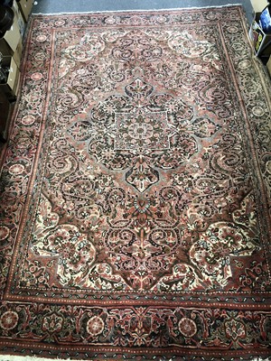 Lot 648 - A Shiraz pattern carpet