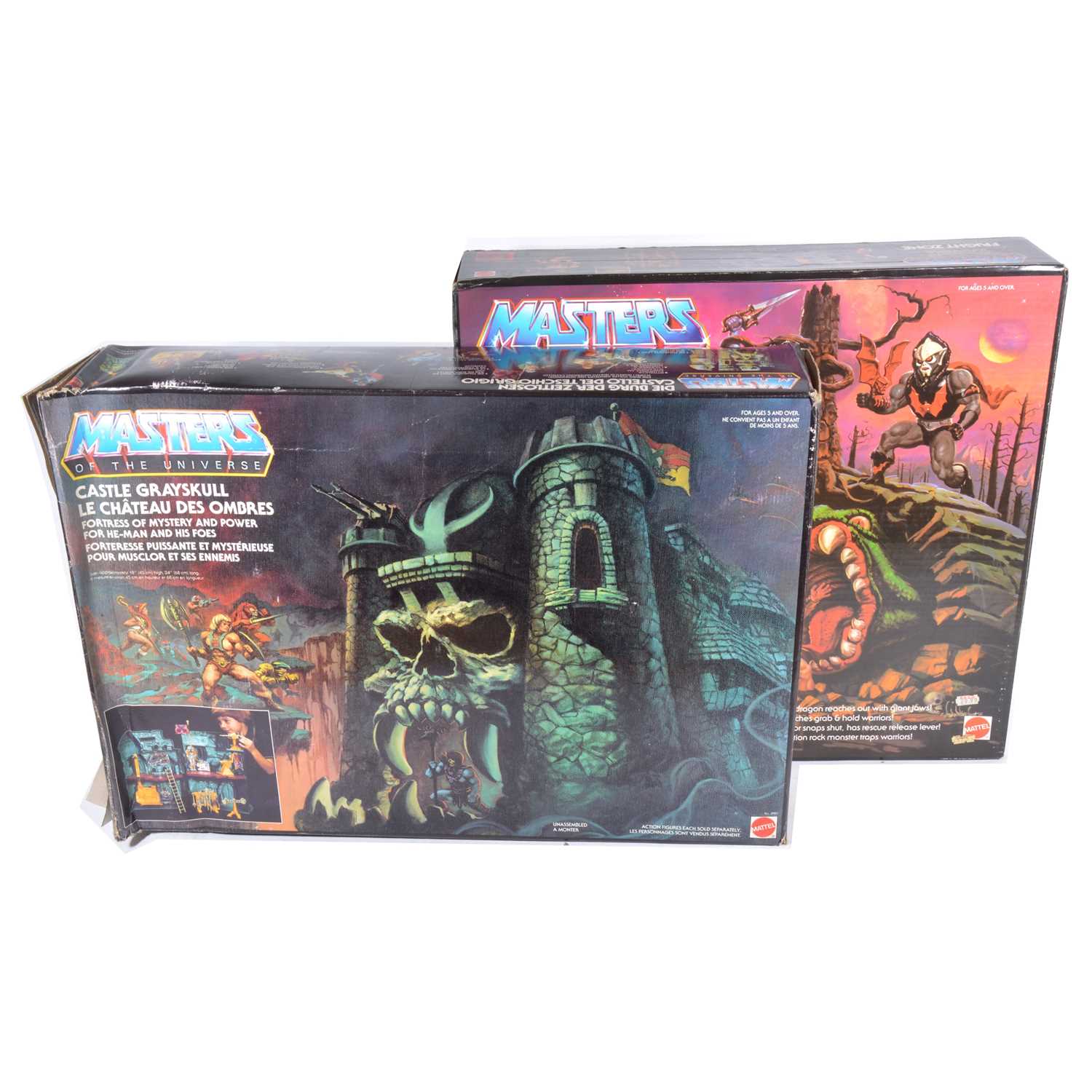 270 - He-Man Master of the Universe by Mattel; two sets including Fright Zone 'The Evil Horde' and Grayskull Castle, both boxed. 