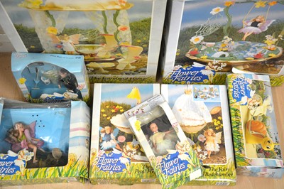 Lot 276 - Flower Fairies by The Prestige Range; a collection of toys including The Petal Pool, The Fairyland Home etc