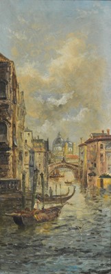 Lot 258 - Charles W Oswald, San Giorgio, Venice, Calle del Bueno