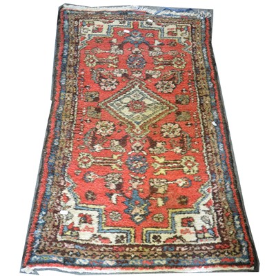 Lot 538 - Persian patgern runner, and three mats