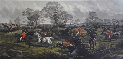 Lot 251 - William Summers After John Sturgess, Fox-Hunting, a set of four coloured engravings