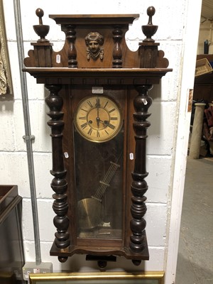 Lot 253A - A walnut Vienna wall clock