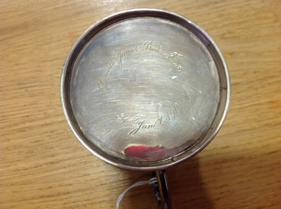 Lot 291 - Late Victorian silver mug